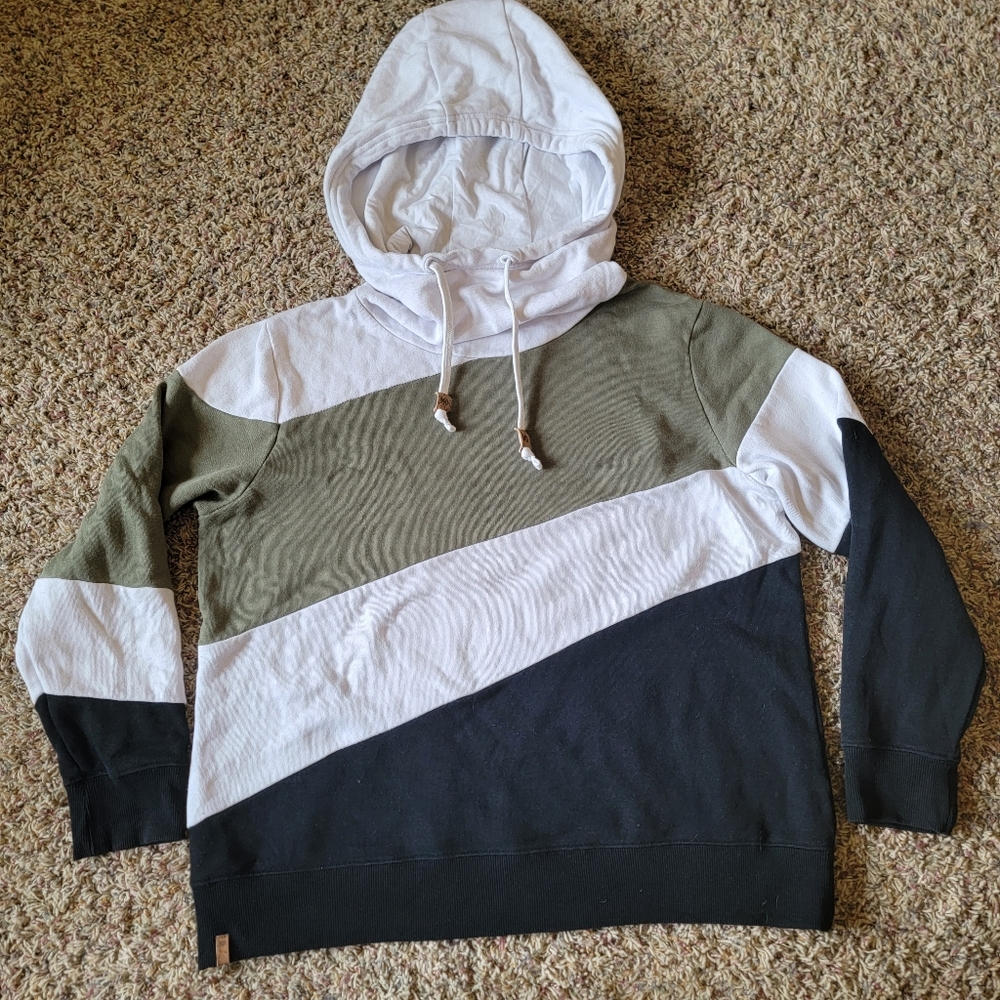 Tentree Banshee Hoodie - Size XL - Color block, Cowl Neck